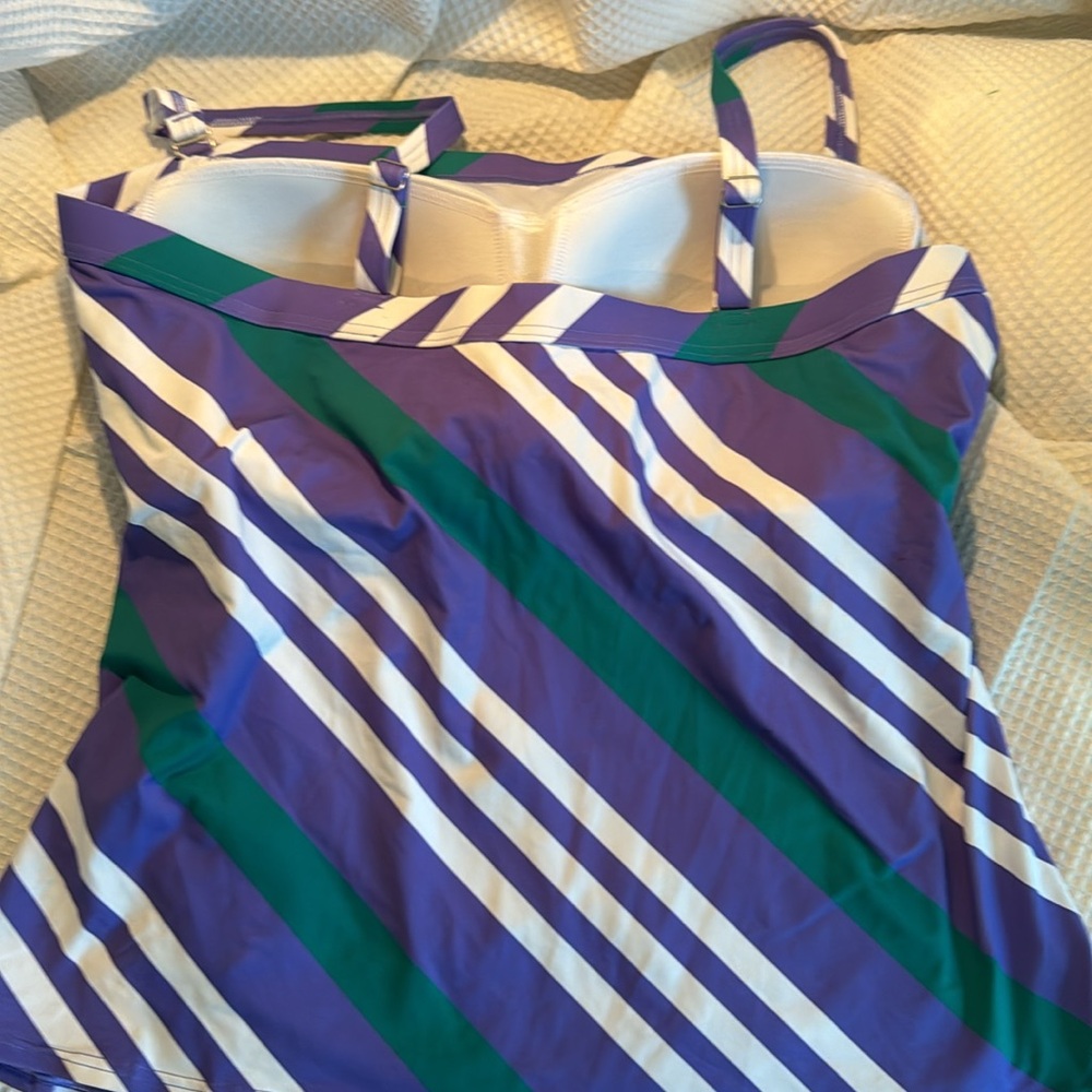 NWT Land’s End Tankini Top 14 Swimsuit - Picture 2 of 4
